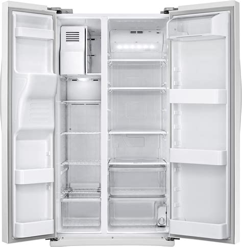 Customer Reviews Samsung 245 Cu Ft Side By Side Refrigerator With Thru The Door Ice And