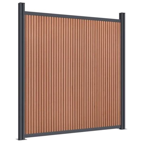 LEY Panneau de clôture marron 872x186 cm WPC Shipenophy VOX01437