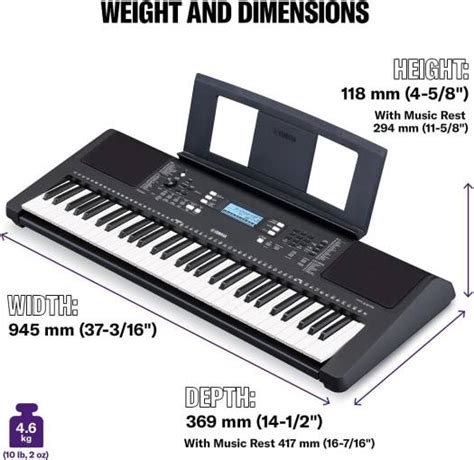 Yamaha Psr E Rml Digital Keyboard Beginner Keyboard With Touch