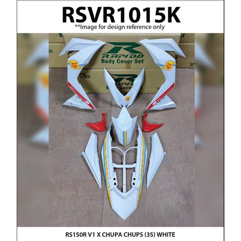 Rapido Cover Set Honda RS150R V1 V2 V3 X CHUPA CHUPS 35 White RS150