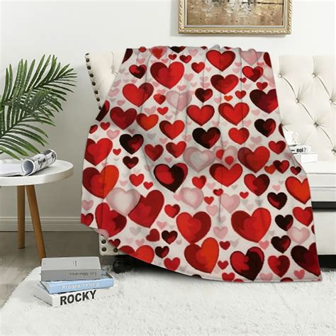 Aristuring Blanket And Soft Bed Throws Blanket Valentines Day Love