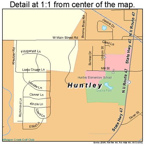 Huntley Illinois Street Map