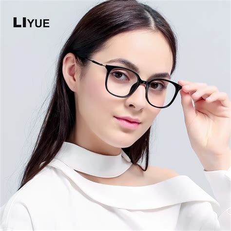 LIYUE vintage Round Glasses Frame Female Brand Designer eyeglasses girl Decoration optical frame ...