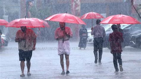 Heavy Rain Expected In Kerala Alerts Issued In Four Districts Kerala