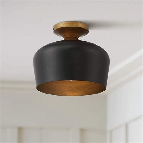 Possini Euro Davina 11 34 Wide Black And Gold Modern Ceiling Light