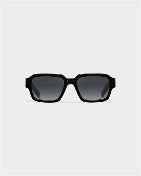 Graphite Gradient Lenses Sunglasses With Prada Logo Prada