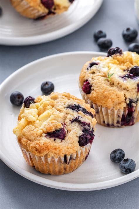 Blueberry Cream Cheese Muffins The Novice Chef