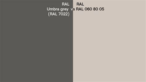 RAL Umbra Grey Vs RAL 060 80 05 Side By Side Comparison