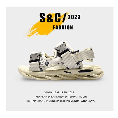 Jual S C Sandal Pria Sandal Casual Pria Sol Udara Sol Gelombang