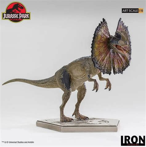 Dilophosaurus Jurassic Park Iron Studios Loja Timeline Nerd A