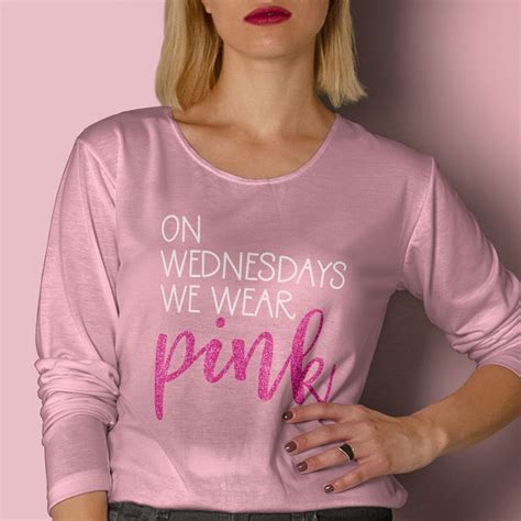 Mean Girls Inspired On Wednesdays We Wear Pink Svg Png Cut Files Etsy