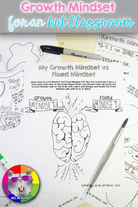 Growth Mindset for an Art Classroom, Activity & Worksheets | Art ...