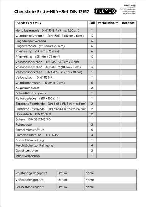 DIN 13157 Wissenswertes für Unternehmen und Betriebe