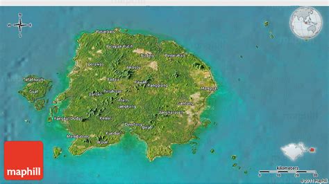 Satellite 3d Map Of Kab Belitung