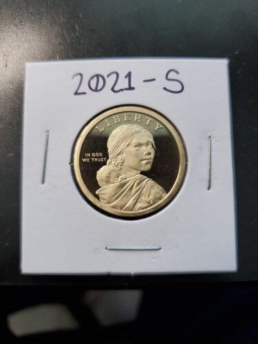 S Sacagawea Golden Dollar Native American Proof Coin Gem