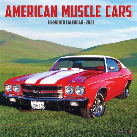 American Muscle Cars 2023 Mini Wall Calendar