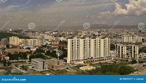 New Construction Of Buildings In Ulaanbaatar Stock Image Image Of