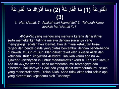 Makna Surah Al Qariah Ujian