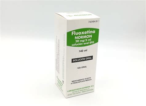 Fluoxetina Normon Efg Mg Ml Solucion Oral Frasco Ml