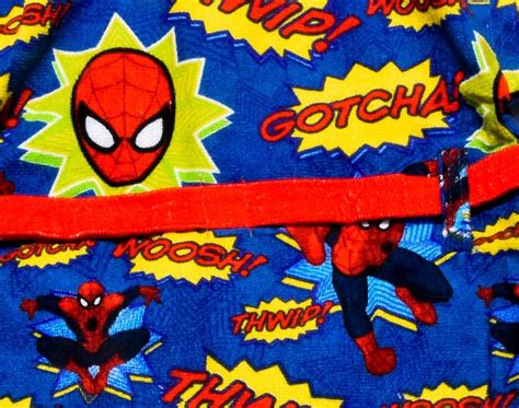 Bata De Baño Oficial Spider Man Talla Chica 100 Algodón Meses sin