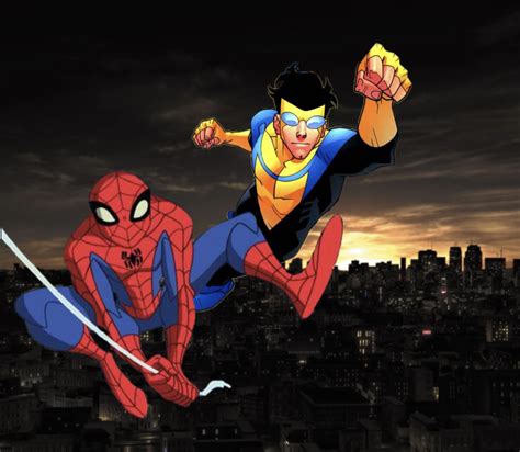 Spectacular Spider Man And Invincible By Uncannyspiders On Deviantart