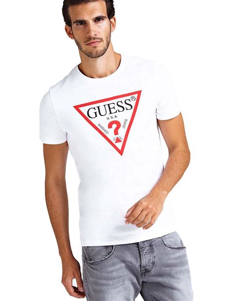 Venta Playera Guess Blanca En Stock