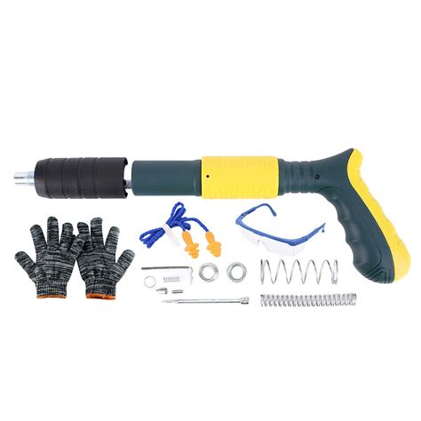 Handheld Powerful Concrete Nail Gun Nail Wall Fastening Tool Green Ebay