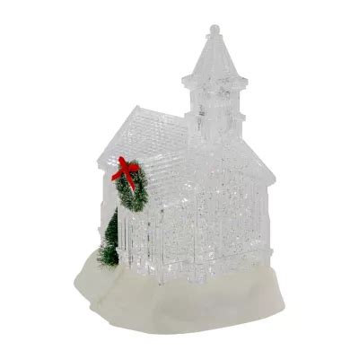 Northlight In Led Icy Crystal Glitter Christmas House Lighted Round