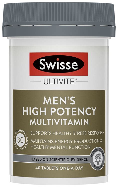 Swisse Ultivite Men S High Potency Multivitamin 40 Tablets Chester And Jake S Pharmacy