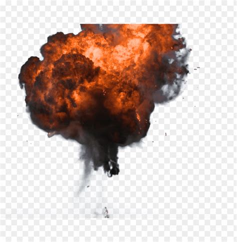 Big Explosion With Fire And Smoke PNG With Transparent Background ID