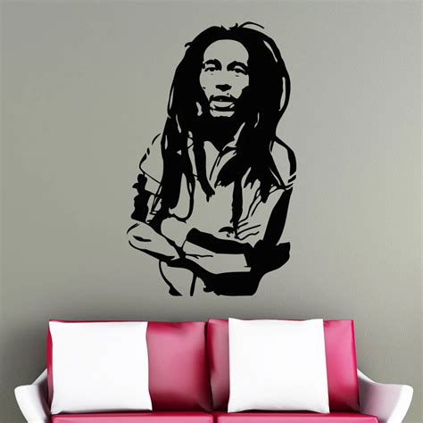 Bob Marley Wall Sticker Vinyl Wall Decals Poster Wall Art Wallpaper
