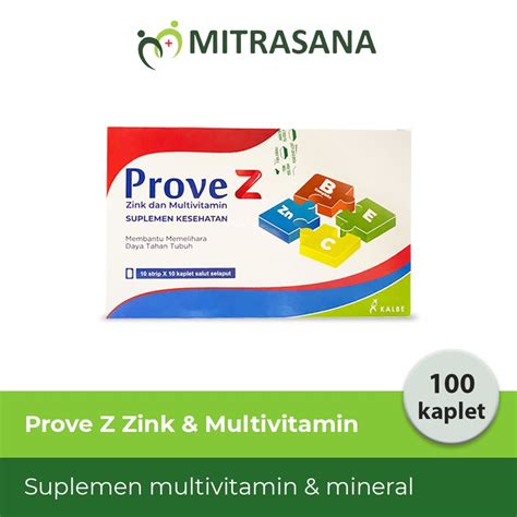 Jual Prove Z Kaplet Suplemen Zinc Dan Multivitamin Shopee Indonesia