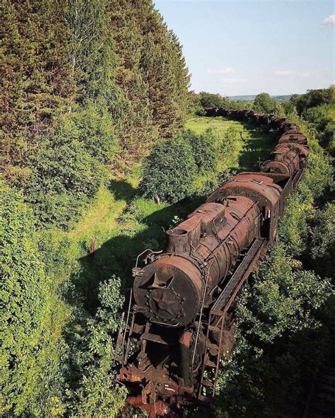 Abandoned Train In Nature Desert Places Abandoned Train