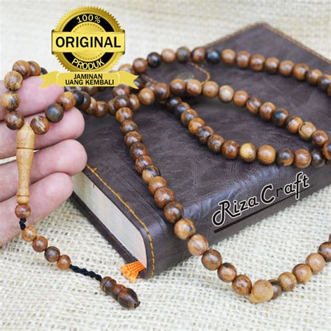 Tasbih Kayu Gaharu Wangi Kalimantan Bulat Butir Super King Grade A