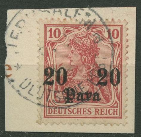 Dt Post In Der T Rkei Germania Mit Aufdruck A Mit Stempel