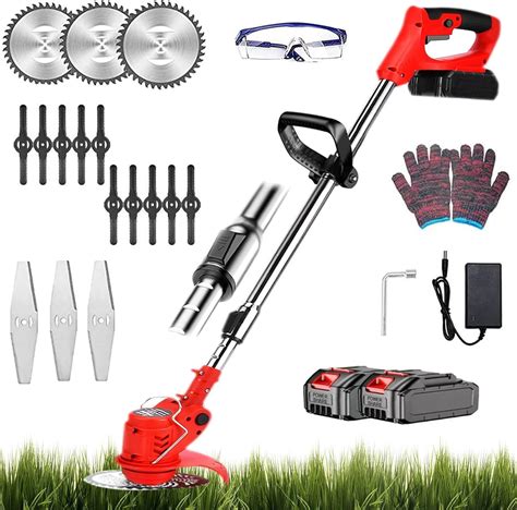 Amazon Ahwekr Metal Blade Strimmer Cordless Electric V Grass