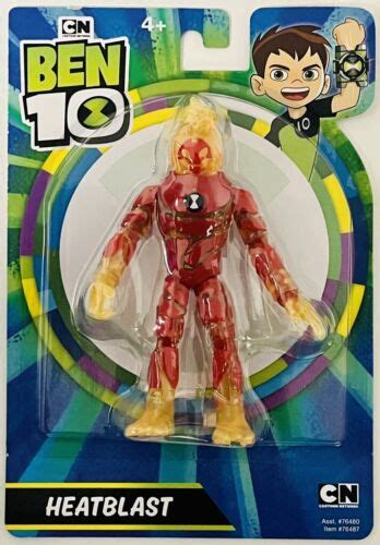 Playmates Toys Cartoon Network Ben 10 Heatblast 5 Ships In A Box