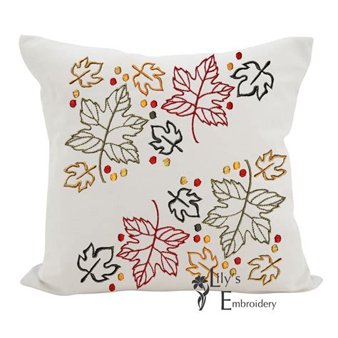 Leaves Machine Embroidery Designs Fall Autumn Design 5 Etsy Uk