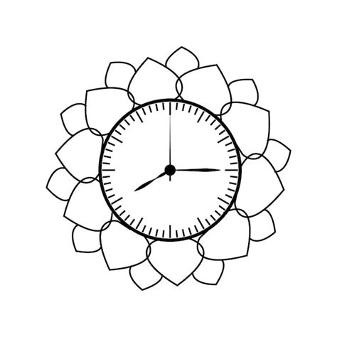 Premium Vector Time And Clock Line Art Watch Timer Date Current Time