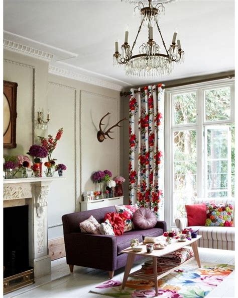 Floral Pictures For Living Room - Floral Armchair And Sofa In Townhouse ...