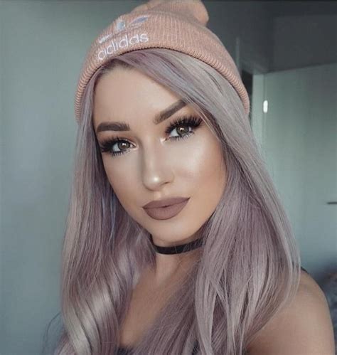 55 Pretty Face Makeup Ideas Cuded Purple Hair Ombre Hair Blonde Hair Beauty Makeup Face