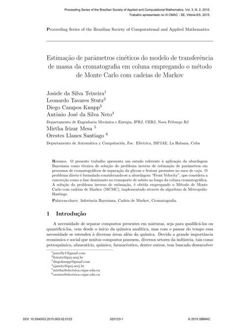 Pdf Estimac Ao De Par Ametros Cin Eticos Do Modelo De Dokumen Tips