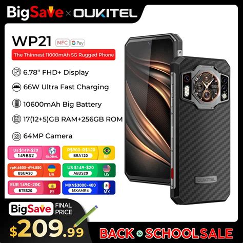 Oukitel Wp Rugged Cell Phone Night Vision Mah Mobile Phone Gb