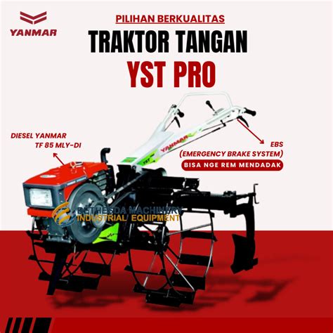 Jual Traktor Sawah Diesel Solar Tiller 85 Hp Yanmar Yst L Shopee