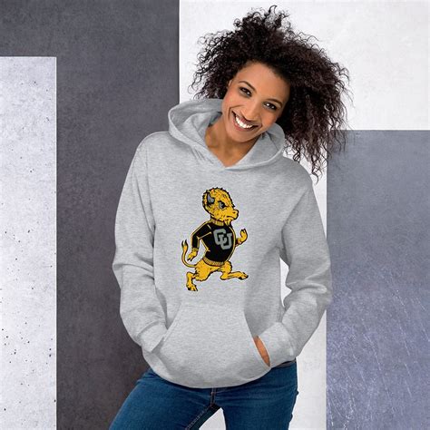 Vintage CU Boulder Mascot Artwork Crewneck Sweatshirt Hoodie Shirt Gifts for Fans - Bluefink