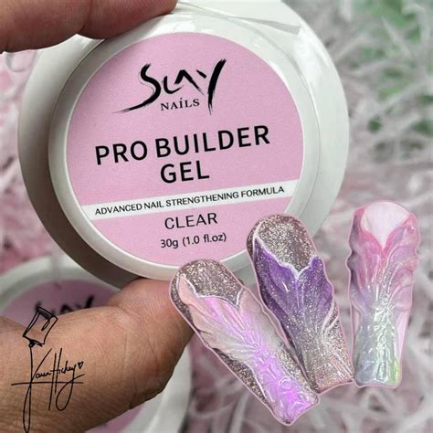 SLAY NAILS PRO BUILDER GELS 30g Hard Gel LED UV Gels Builder Gel 1 0 Oz CLEAR NUDE MILKY WHITE