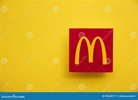 London Uk June 2022 Mcdonalds Iconic Logo Against A Yellow