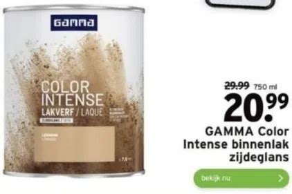 Gamma Color Intense Binnenlak Zijdeglans Aanbieding Bij Gamma