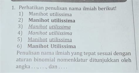 Detail Contoh Penulisan Nama Ilmiah Koleksi Nomer