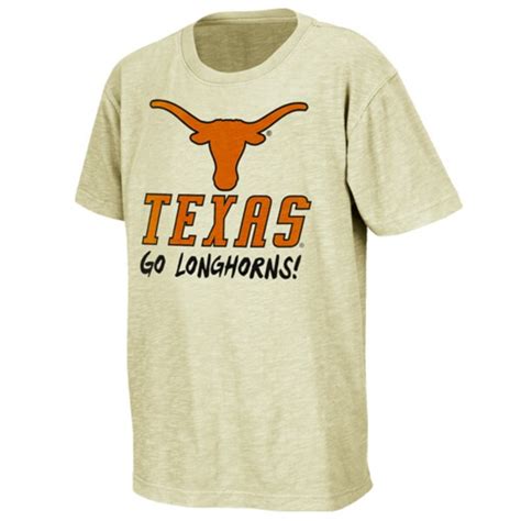 Texas Longhorns Youth Cut Back T Shirt White